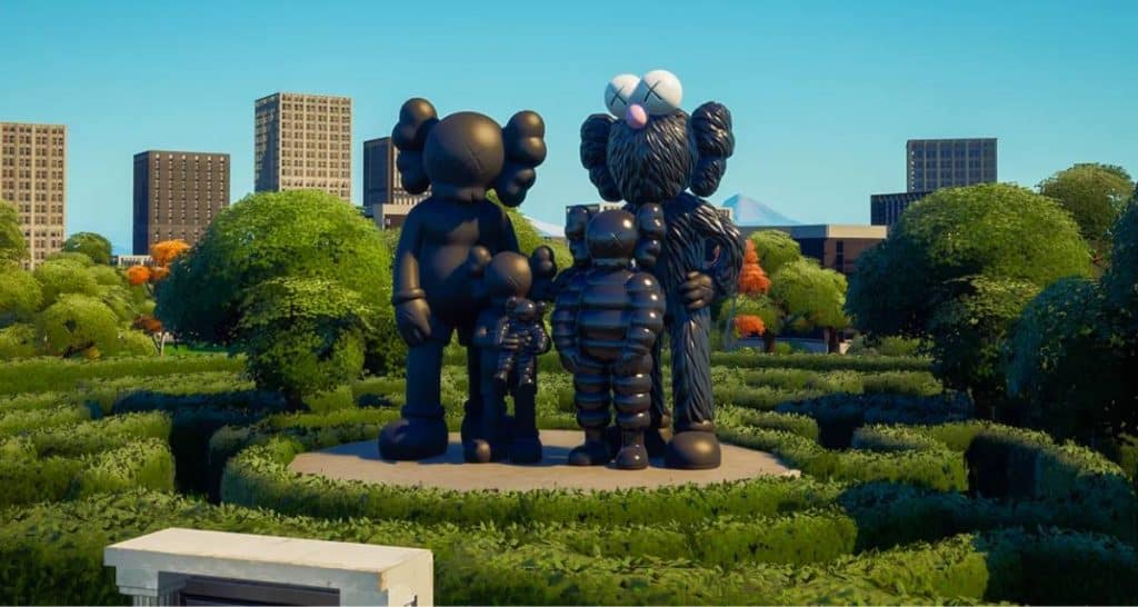 kaws-fortnite-serpentine-gallery-thefutureparty