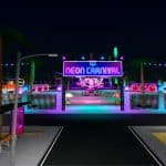 Neon Carnival sets up in Paris Hilton’s world