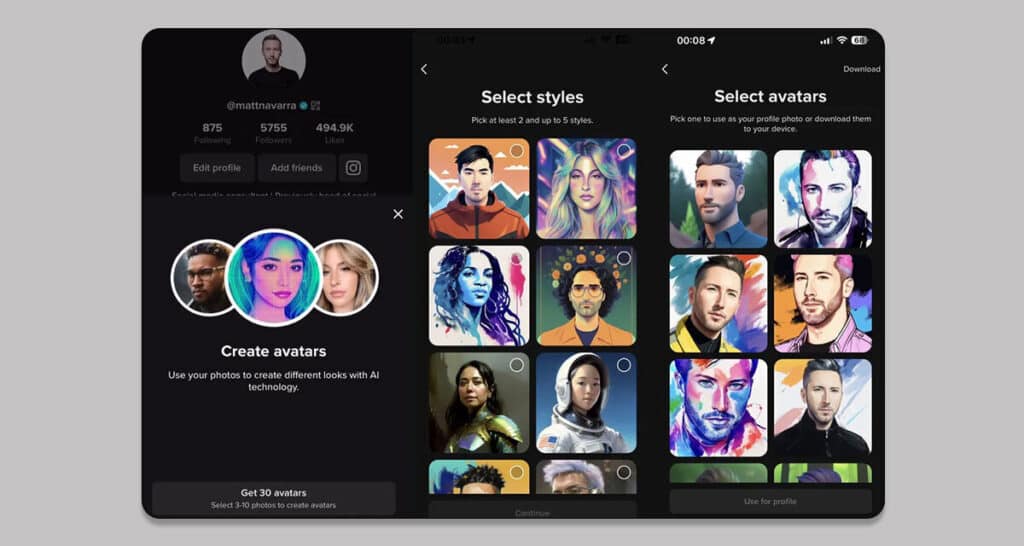 Matt-Navarra-TikTok-AI-Generated-Headshots-thefutureparty