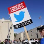 The writers strike hits the socials
